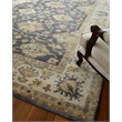 Antique Weave Oushak Hand-Knotted New Zealand Wool Cobalt/Ivory 8'x10' Area Rug