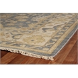 Antique Weave Oushak Hand-Knotted New Zealand Wool Ivory/Cobalt 10'x14' Area Rug