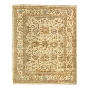 Antique Weave Oushak Hand-Knotted New Zealand Wool Ivory/Beige 14'x18' Area Rug