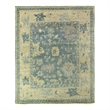 Antique Weave Oushak Hand-Knotted New Zealand Wool Blue/Ivory 14'x18' Area Rug