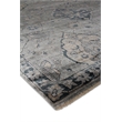 Antique Weave Bamboo Hand-Knotted Bamboo Silk Gray/Denim 12'x15' Area Rug