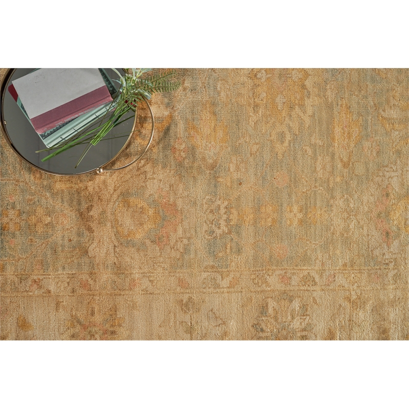 Antique Weave Oushak Hand-Knotted New Zealand Wool Brown 8'x10' Area Rug