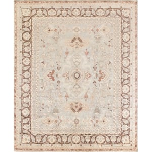 Antique Weave Oushak Hand-Knotted New Zealand Wool Gray/Brown 15'x20'6&quot Area Rug