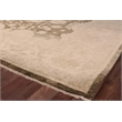 Antique Weave Oushak Hand-Knotted New Zealand Wool Brown/Ivory 6'x9' Area Rug