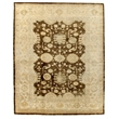 Antique Weave Oushak Hand-Knotted New Zealand Wool Brown/Ivory 6'x9' Area Rug