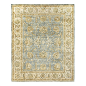Antique Weave Oushak Hand-Knotted Wool Light Blue/Ivory 14'x14'8&quot Area Rug