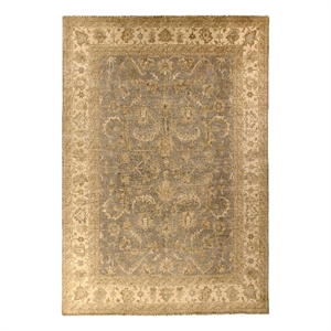 Antique Weave Oushak Hand-Knotted New Zealand Wool Gray/Ivory 14'x18' Area Rug