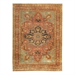 Antique Weave Serapi Hand-Knotted Wool Rust/Blue/Multi 12'x15' Area Rug