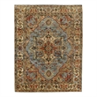 Antique Weave Serapi Hand-Knotted Wool Light Blue/Ivory 9'x12' Area Rug