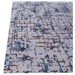 Antolini Handloomed Bamboo Silk Ivory/Blue 8'x10' Area Rug