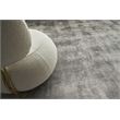 Antolini Handloomed Bamboo Silk Gray 6'x9' Area Rug