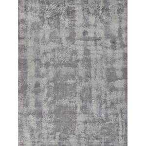 Antolini Handloomed Bamboo Silk Gray 6'x9' Area Rug