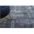 Antolini Handloomed Bamboo Silk Blue 10'x14' Area Rug