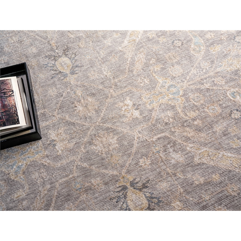 Artisan Power Loom Wool/Nylon Camel 8'x10' Area Rug