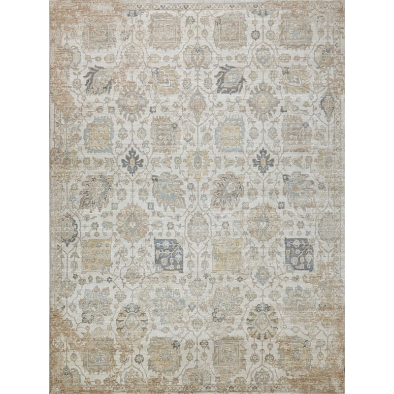 Artisan Power Loom Wool/Nylon Ivory 8'x10' Area Rug