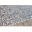 Aspirations Power Loom Polyester/Acrylic Gray/Blue 9'x12' Area Rug