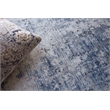 Aspirations Power Loom Polyester/Acrylic Gray/Blue 9'x12' Area Rug