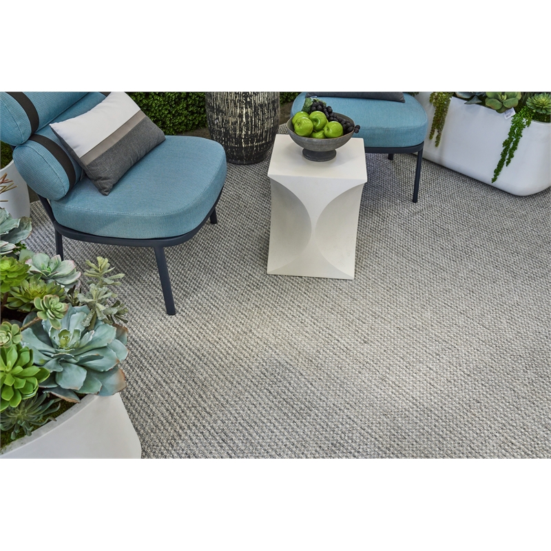Bali Flatweave Pet Silver/Gray 10'x14' Area Rug