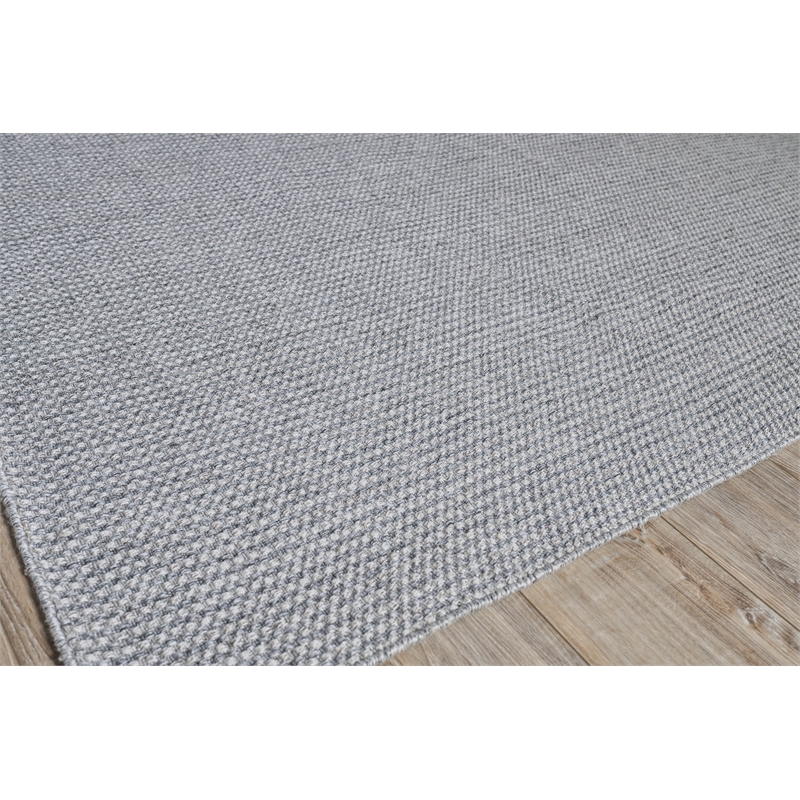 Bali Flatweave Pet Silver/Gray 2'x3' Area Rug