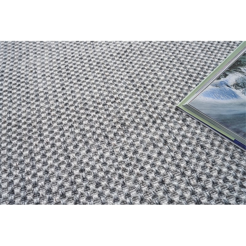 Bali Flatweave Pet Silver/Gray 5'x8' Area Rug