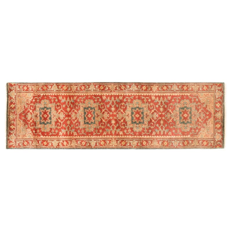 Antique Weave Serapi Hand-Knotted New Zealand Wool Red 9'x12' Area Rug