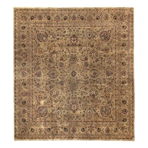 Antique Weave Sultanabad Hand-Knotted New Zealand Wool Green 14'x18' Area Rug