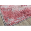 Antolini Handloomed Bamboo Silk Red/Gray 8'x10' Area Rug