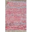 Antolini Handloomed Bamboo Silk Red/Gray 8'x10' Area Rug
