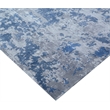 Antolini Handloomed Bamboo Silk Blue/Silver 8'x10' Area Rug