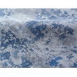 Antolini Handloomed Bamboo Silk Blue/Silver 8'x10' Area Rug