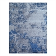 Antolini Handloomed Bamboo Silk Blue/Silver 8'x10' Area Rug