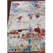 Antolini Handloomed Bamboo Silk Ivory/Blue 8'x10' Area Rug