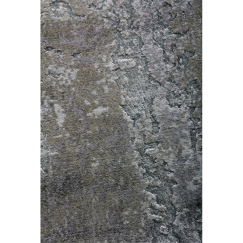 Antolini Handloomed Bamboo Silk Silver/Multi 8'x10' Area Rug