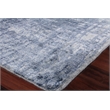 Antolini Handloomed Bamboo Silk Blue/Ivory/Gray 6'x9' Area Rug
