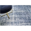 Antolini Handloomed Bamboo Silk Blue/Ivory/Gray 9'x12' Area Rug