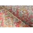 Antolini Handloomed Bamboo Silk Gray/Rust/Gold 10'x14' Area Rug