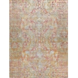 Antolini Handloomed Bamboo Silk Gray/Rust/Gold 9'x12' Area Rug