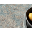 Artisan Power Loom Wool/Nylon Light Blue 4'x6' Area Rug