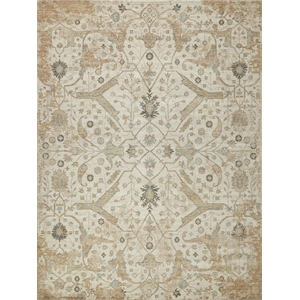 Artisan Power Loom Wool/Nylon Ivory 6'x9' Area Rug