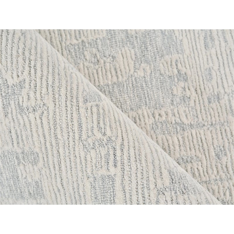 Aspen Hand-Tufted New Zealand Wool Blue/Ivory 8'x10' Area Rug