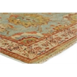 Antique Weave Serapi Hand-Knotted Wool Light Blue/Ivory 9'x12' Area Rug