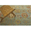 Antique Weave Serapi Hand-Knotted Wool Light Blue/Ivory 9'x12' Area Rug