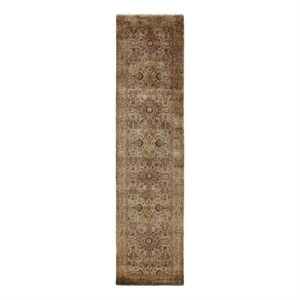 Antique Weave Sultanabad Hand-Knotted Wool Ivory/Gold 2'6&quotx10' Area Rug