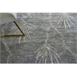 Antique'D Silk Hand-Knotted Bamboo Silk Dark Gray/Gray 8'x10' Area Rug