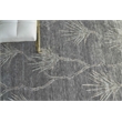 Antique'D Silk Hand-Knotted Bamboo Silk Dark Gray/Gray 8'x10' Area Rug