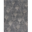 Antique'D Silk Hand-Knotted Bamboo Silk Dark Gray/Gray 8'x10' Area Rug