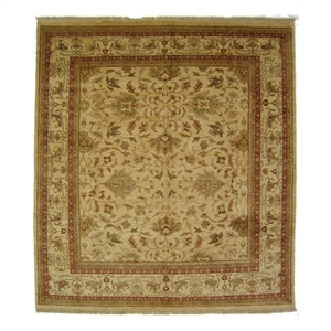 Antique Weave Ziegler Hand-Knotted New Zealand Wool Ivory 2'6&quotx10' Area Rug