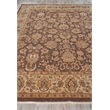 Antique Weave Ziegler Hand-Knotted New Zealand Wool Brown/Ivory 9'x10' Area Rug