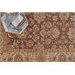Antique Weave Ziegler Hand-Knotted New Zealand Wool Brown/Ivory 9'x10' Area Rug