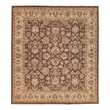 Antique Weave Ziegler Hand-Knotted New Zealand Wool Brown/Ivory 9'x10' Area Rug